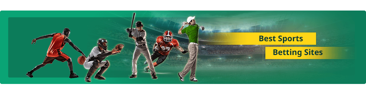 Image of several athletes – basketball, football, golf and baseball players.